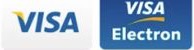 Visa and Visa Electron accepted